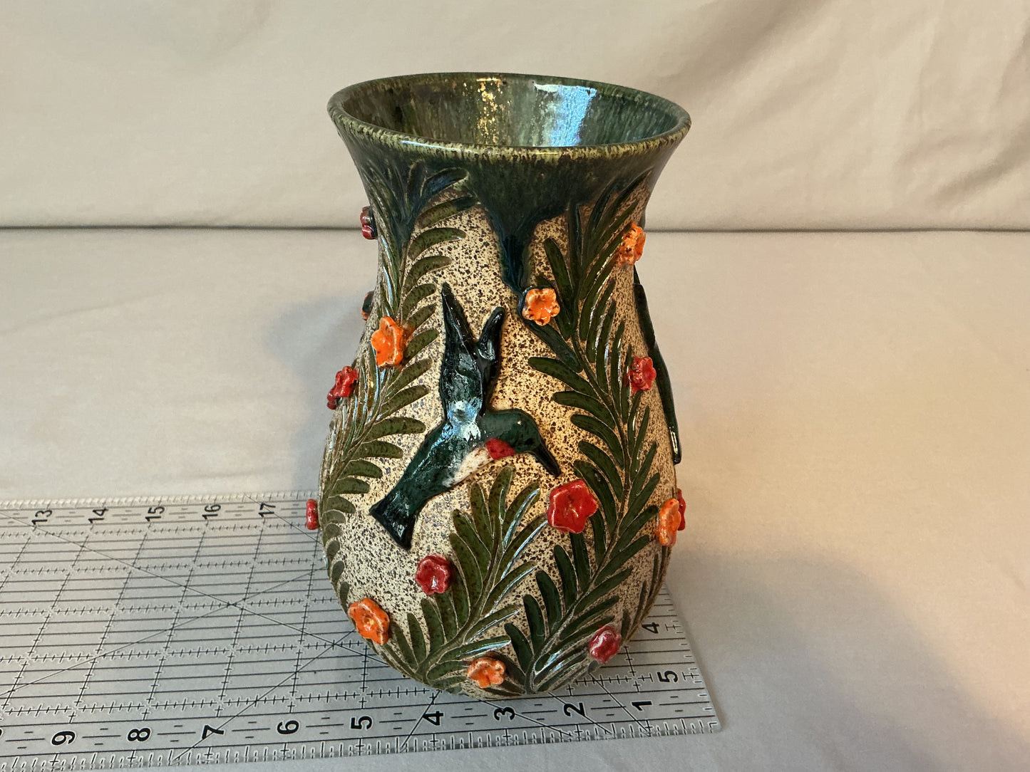 Hummingbirds Vase