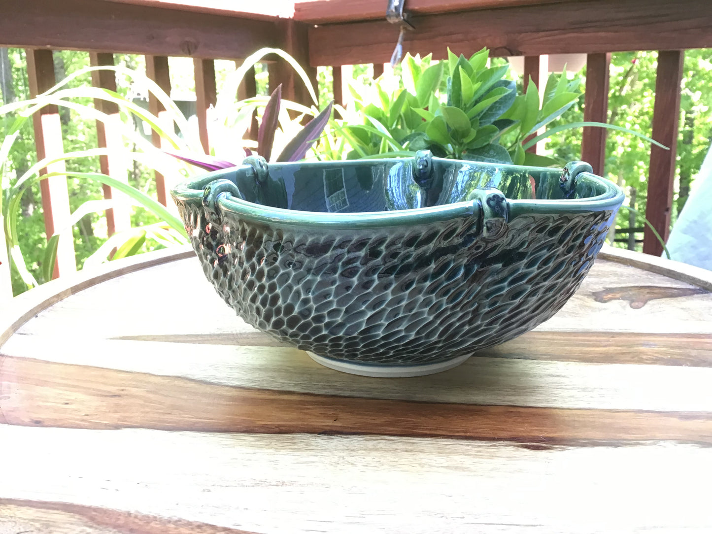 Flower Shaped Hand Carved Bowl