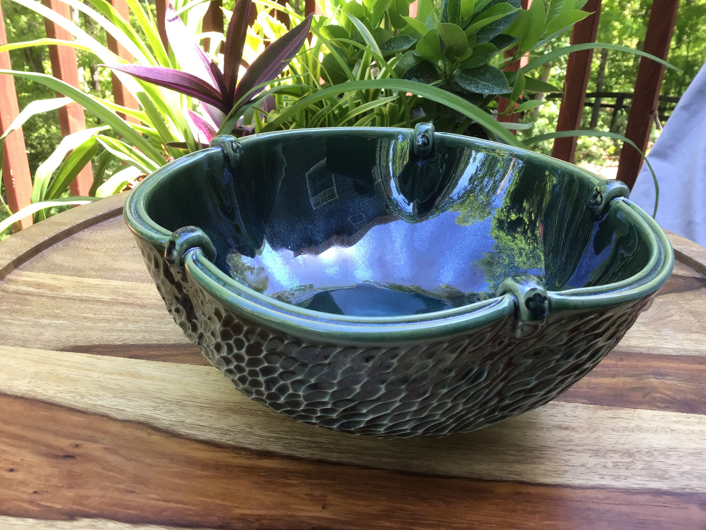 Flower Shaped Hand Carved Bowl