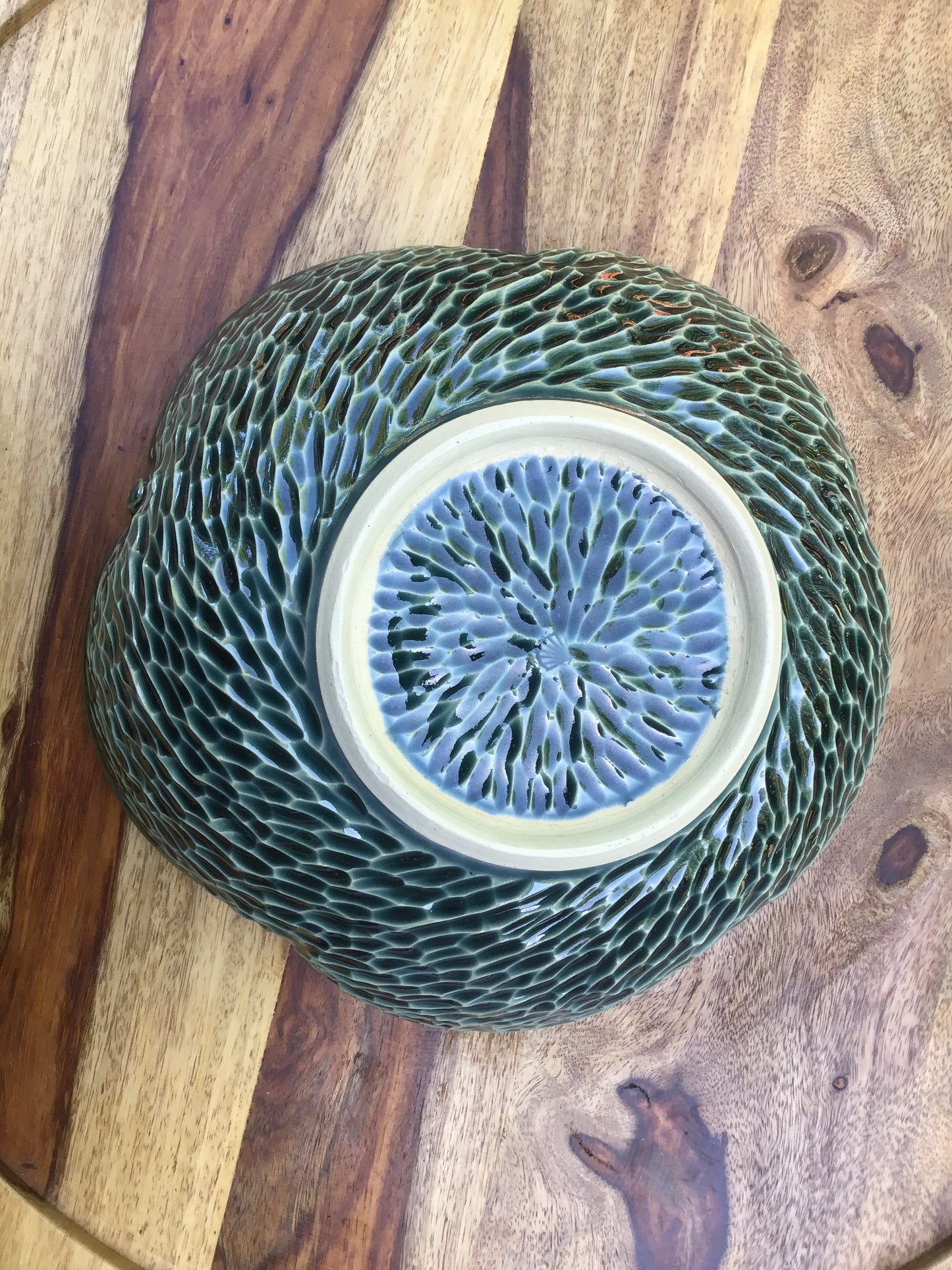 Flower Shaped Hand Carved Bowl