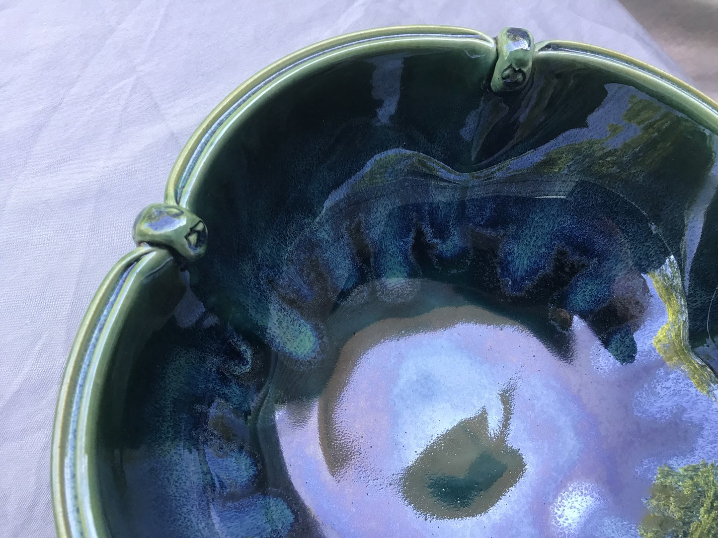 Flower Shaped Hand Carved Bowl