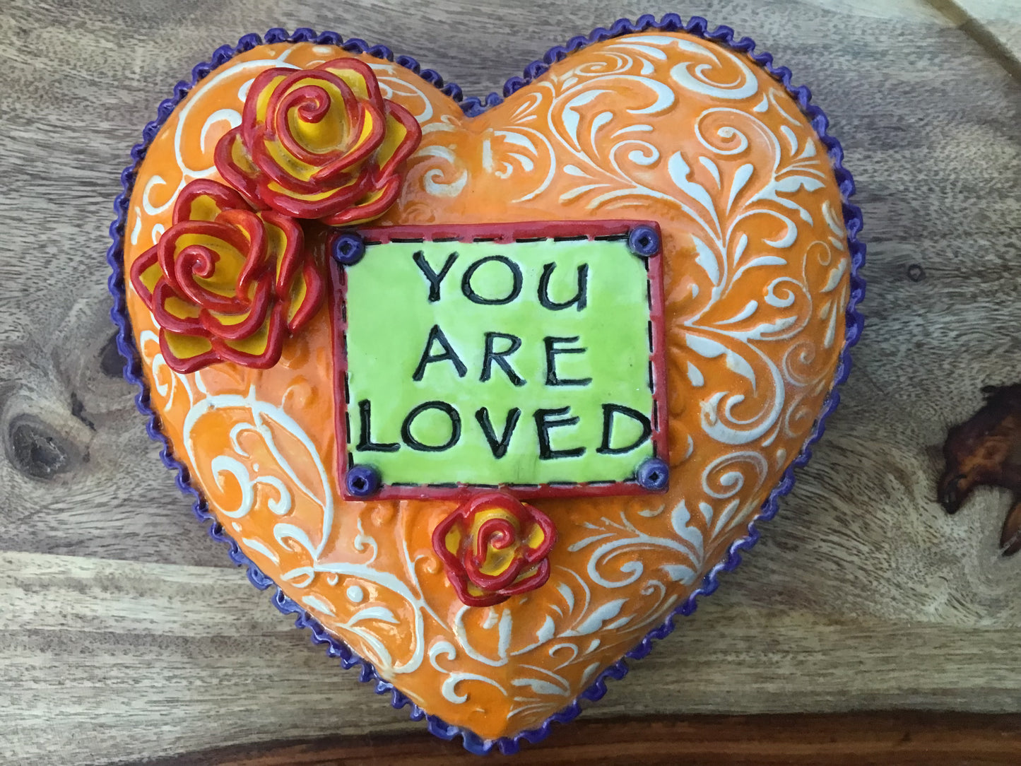 You Are Loved Heart Shaped Orb