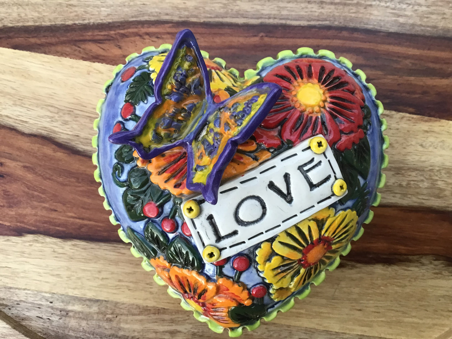 Bright and Cheerful Heart Shaped Orb
