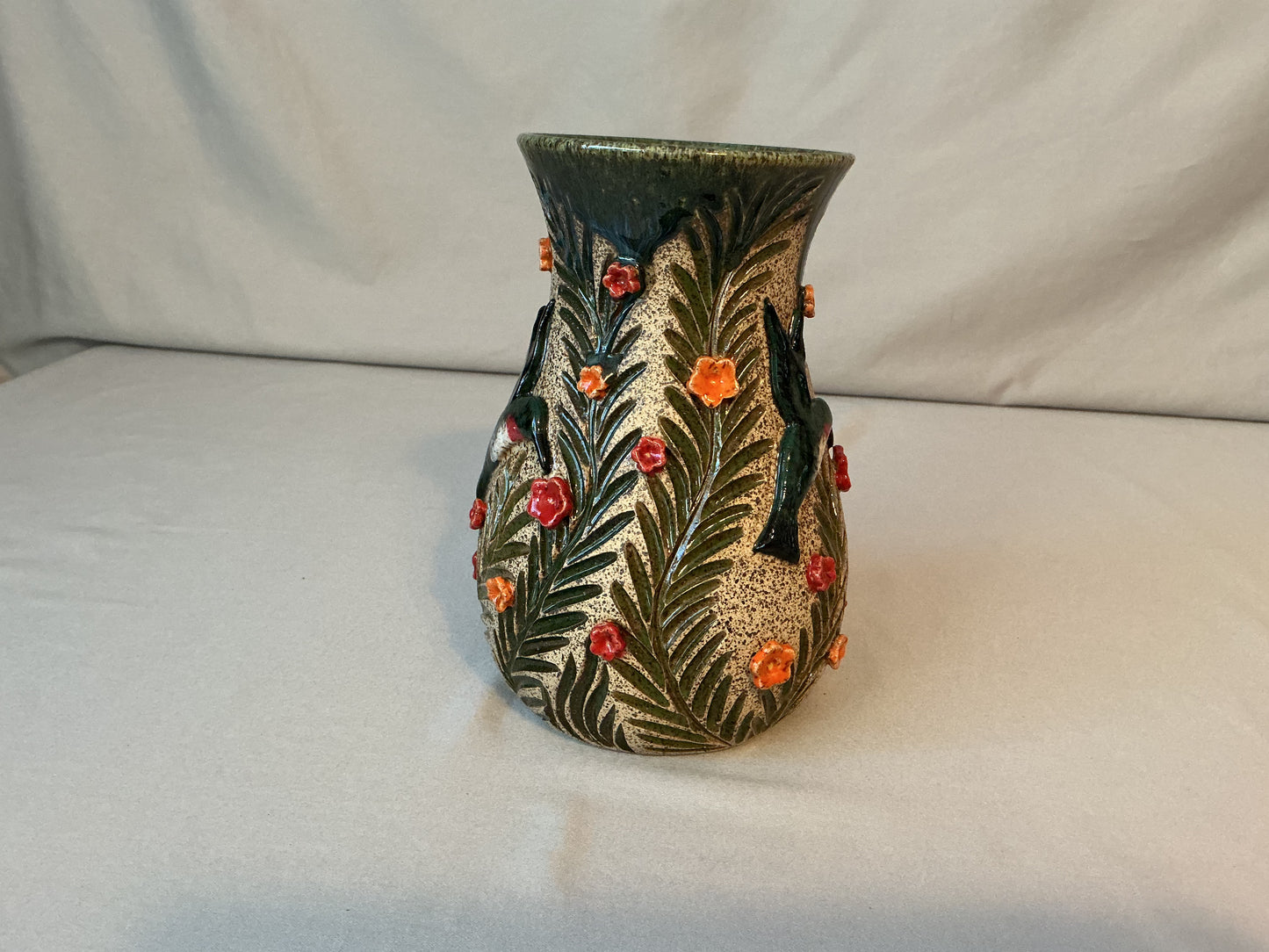 Hummingbirds Vase