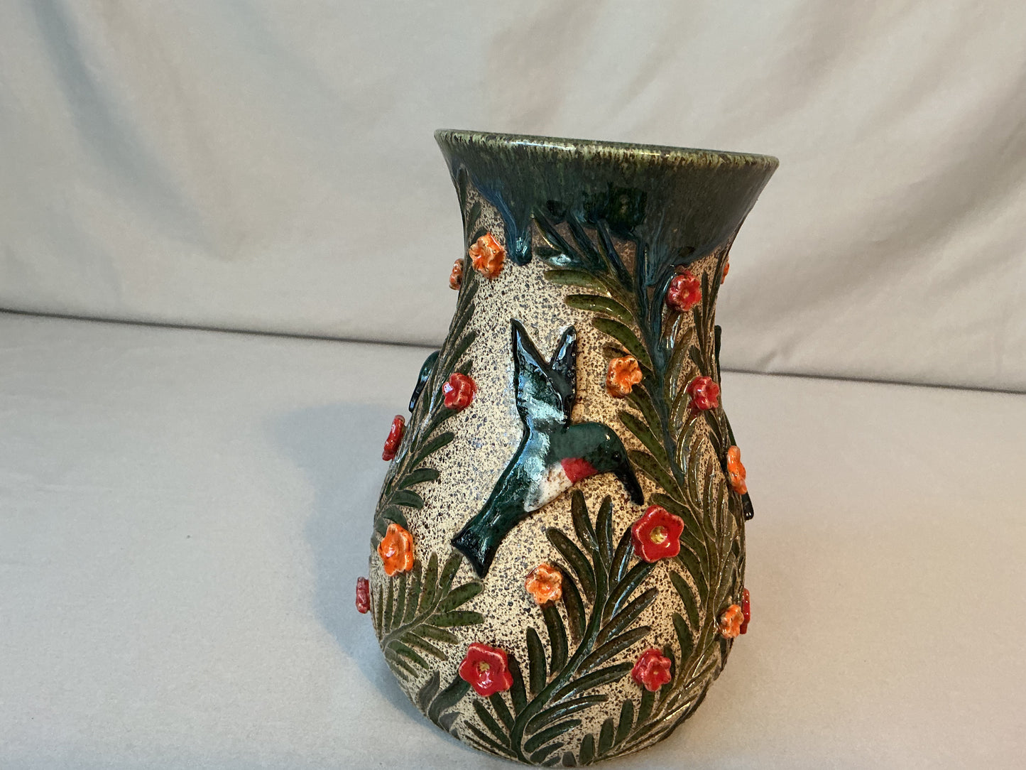 Hummingbirds Vase