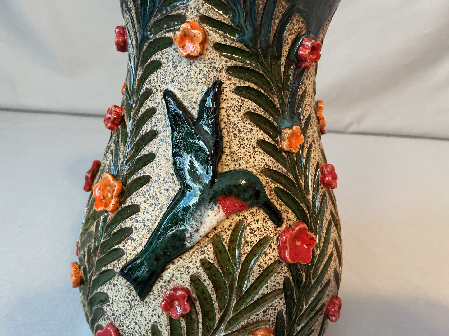 Hummingbirds Vase