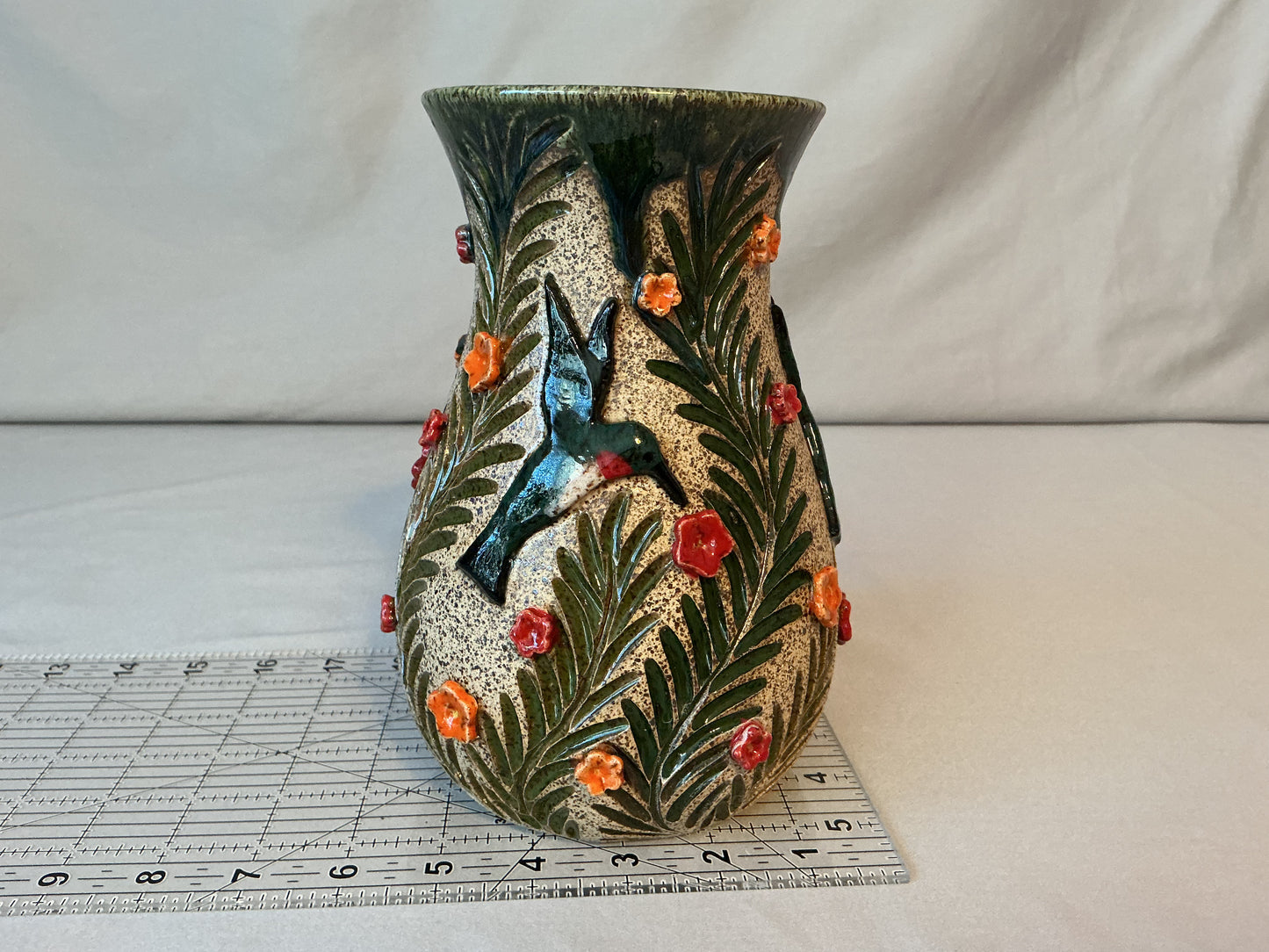 Hummingbirds Vase